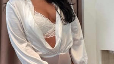 강추  모델 혜은 육덕 몸매 흰 레이스 브라 팬티