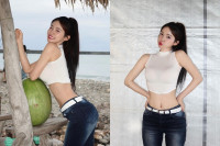 이다혜 치어리더, 속옷 비치는 시스루톱에 잘록 개미 허리…옆태 마저 무결점