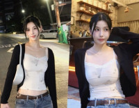 '강석우 딸' 강다은, 미모에 그저 감탄 뿐…새하얀 피부의 청순 글래머 자태