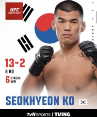 ‘결혼 앞둔’ 고석현, UFC 첫 패배…레보스노야니에 판정패