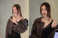 '하정우♥' 차정원, 자켓 살짝 벗고 검은 레이스 톱 자랑…깊은 쇄골까지 완벽