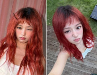 안유진 맞아? 강렬한 빨간 머리로 파격 변신