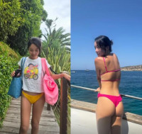 42세 황정음, 다시 꺼내든 비키니 아찔한 뒤태..미소 가득 러블리