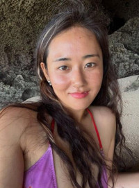 '발리 정착' 허가윤, 보라 비키니 입고 '모아나' 된 근황